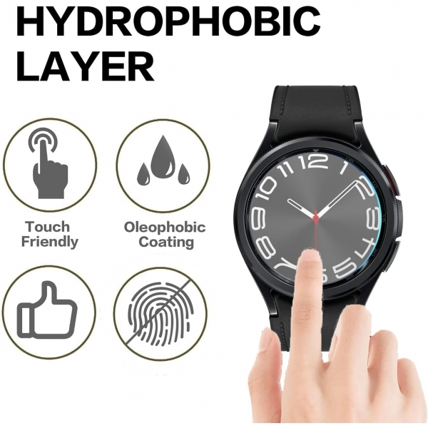 Yitkor Samsung Galaxy Watch 6 Classic 43mm Bumper Klf-Black
