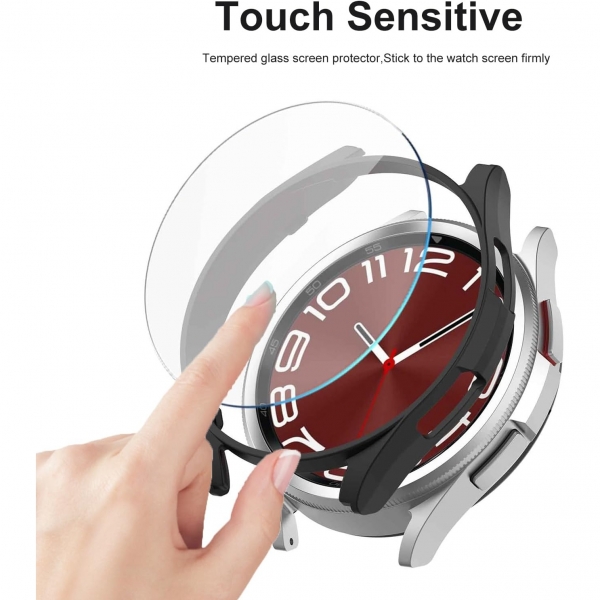 Yitkor Samsung Galaxy Watch 6 Classic 43mm Bumper Klf-Clear