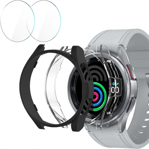 Yitkor Samsung Galaxy Watch 6 Classic 43mm Bumper Klf-Clear