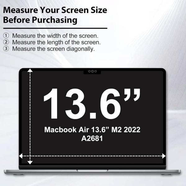 YongMai MacBook Air Ekran Koruyucu (13.6 in)