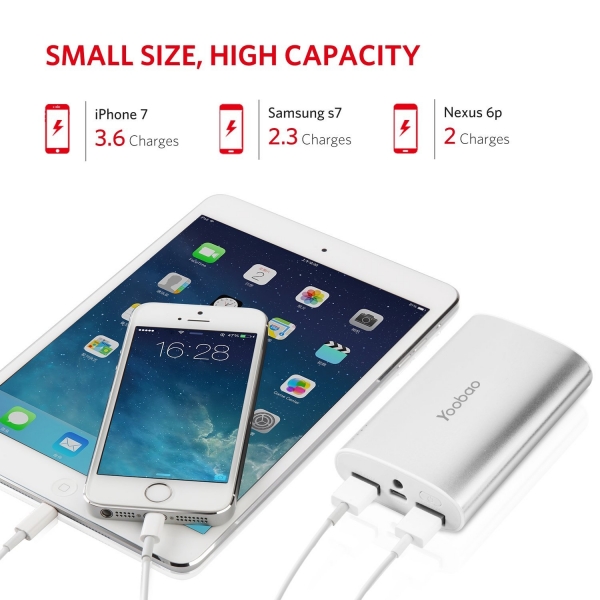 Yoobao Tanabilir Batarya (10200 mAh)-Silver