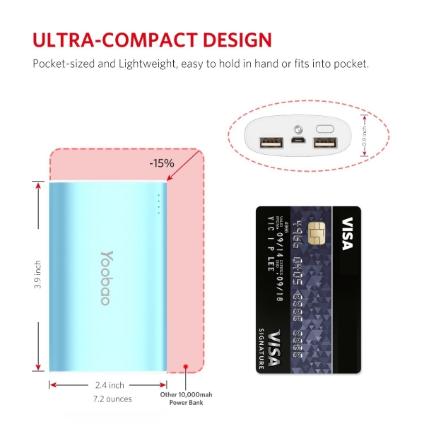 Yoobao Tanabilir Batarya (10200 mAh)-Blue