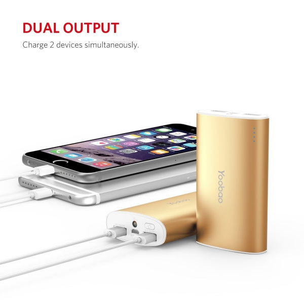 Yoobao Tanabilir Batarya (10200 mAh)-Gold