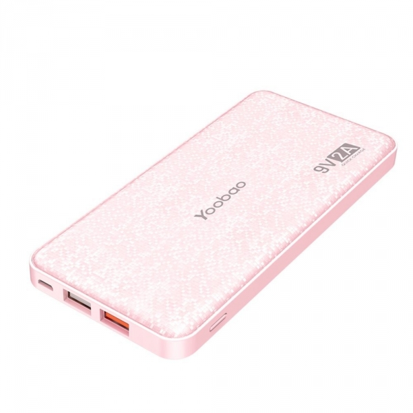 Yoobao Q12 H�zl� �arj/Ta��nabilir Batarya (12000 mAh)-Pink