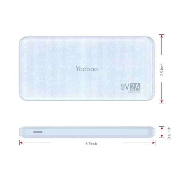 Yoobao Q12 H�zl� �arj/Ta��nabilir Batarya (12000 mAh)-Blue