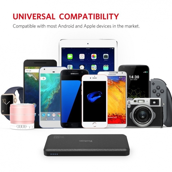 Yoobao Q12 H�zl� �arj/Ta��nabilir Batarya (12000 mAh)-Black