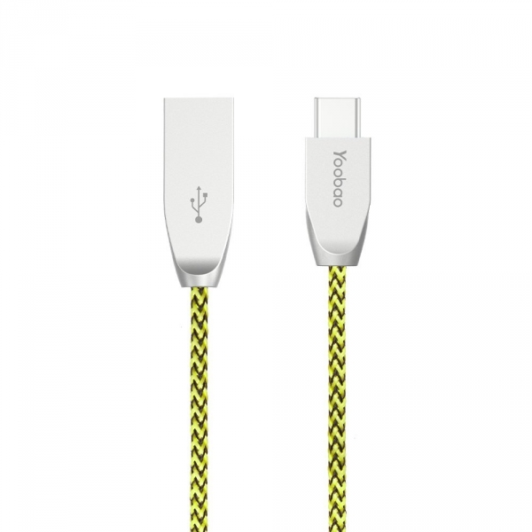 Yoobao Type C USB Kablo-Yellow