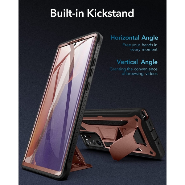 Youmaker Samsung Galaxy Note 20 Ultra Kickstand Klf (MIL-STD-810G)-Bronze