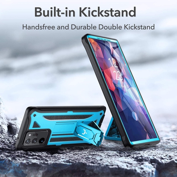 Youmaker Samsung Galaxy Note 20 Ultra Kickstand Klf (MIL-STD-810G)-Blue