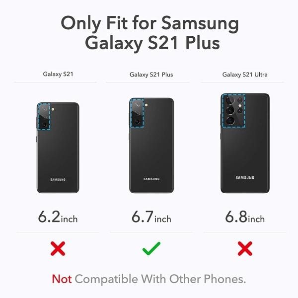 Youmaker Samsung Galaxy S21 Plus Kickstand Klf (MIL-STD-810G)-Black