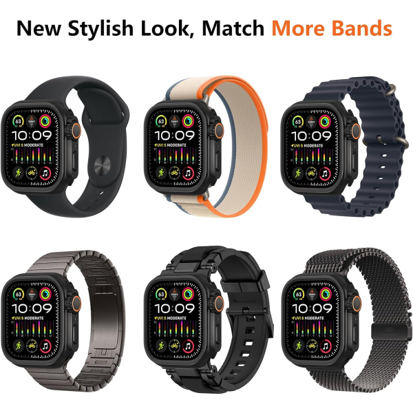 amBand Apple Watch 10 46mm Bumper Klf-Black 