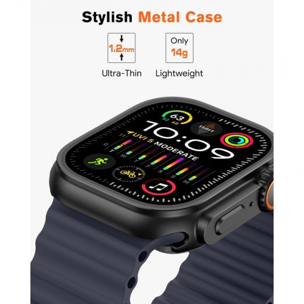amBand Apple Watch 10 46mm Bumper Klf-Black 