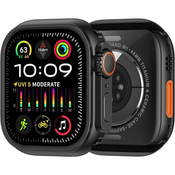 amBand Apple Watch 10 46mm Bumper Klf-Black 