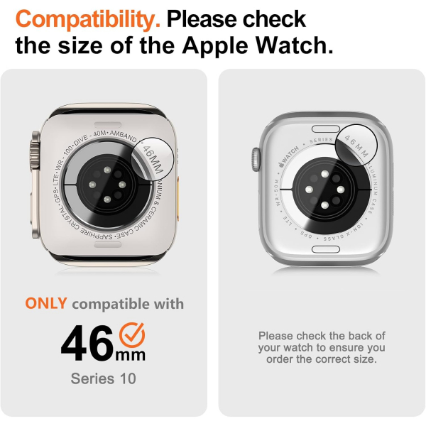 amBand Apple Watch 10 46mm Bumper Klf-Natural Titanium 