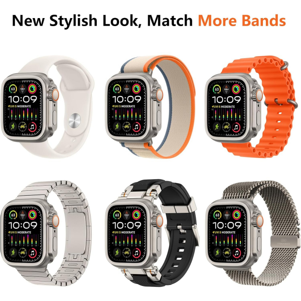 amBand Apple Watch 10 46mm Bumper Klf-Natural Titanium 
