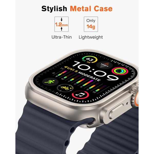 amBand Apple Watch 10 46mm Bumper Klf-Natural Titanium 