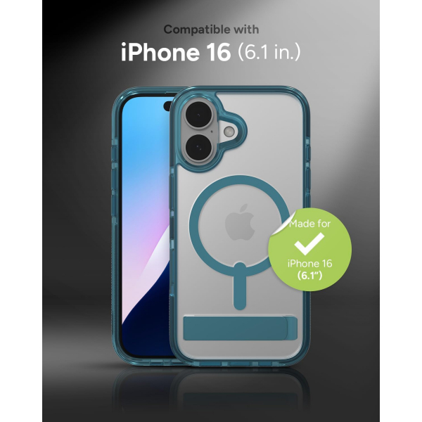 ZAGG Apple iPhone 16 Santa Cruz Snap Klf -Retro Blue