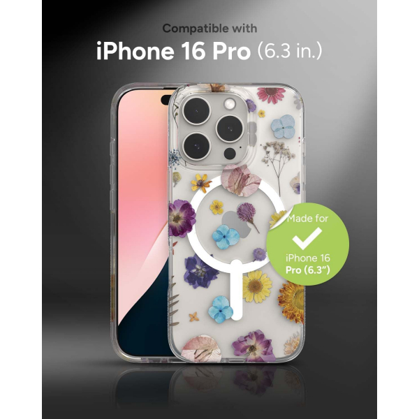 ZAGG Apple iPhone 16 Pro Milan Snap Klf -Pressed Floral