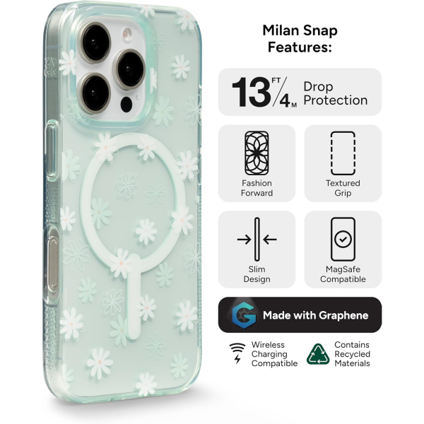 ZAGG Apple iPhone 16 Pro Milan Snap Klf -Floral