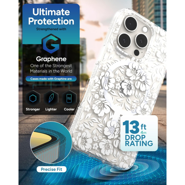 ZAGG Apple iPhone 16 Pro Milan Snap Klf -Floral White