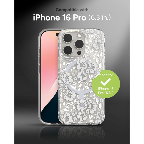 ZAGG Apple iPhone 16 Pro Milan Snap Klf -Floral White