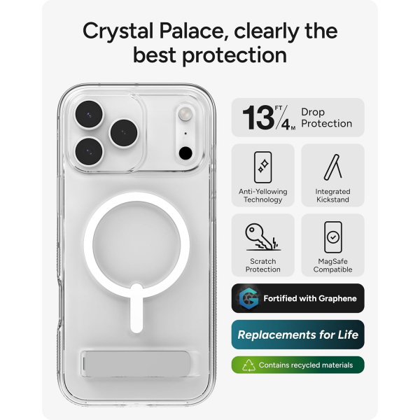 ZAGG Apple iPhone 17 Pro Max Crystal Standl Klf