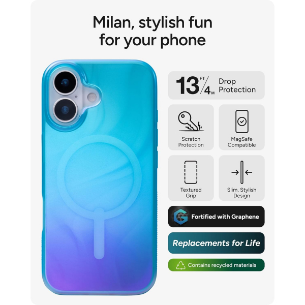 ZAGG Apple iPhone 17 Milan Snap Klf -Deep Aurora
