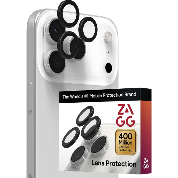 ZAGG Apple iPhone 17 Pro Kamera Lens Koruyucu -Black