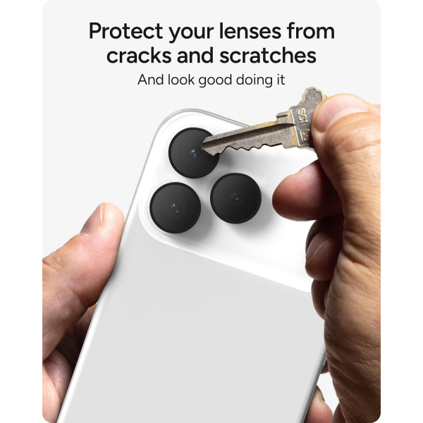 ZAGG Apple iPhone 17 Pro Kamera Lens Koruyucu -Silver