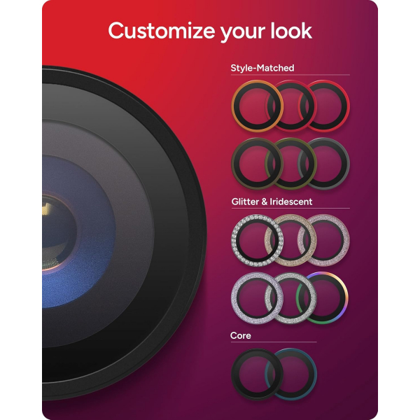 ZAGG Apple iPhone 17 Pro Kamera Lens Koruyucu -Black