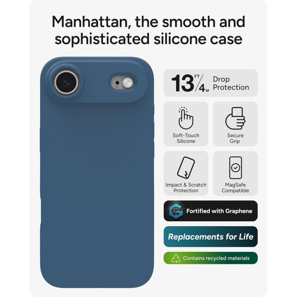 ZAGG Apple iPhone Air Manhattan Snap Klf-Blue Ocean