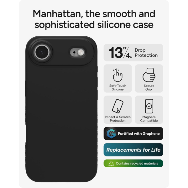 ZAGG Apple iPhone Air Manhattan Snap Klf-Black