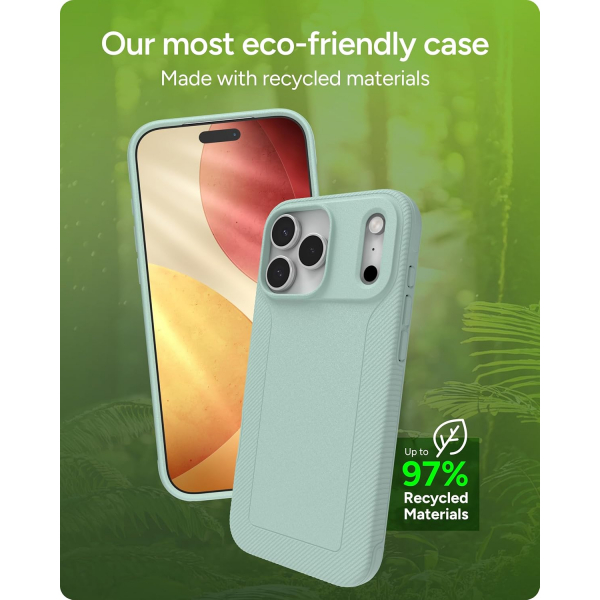ZAGG Apple iPhone 17 Pro Max Luxe Snap K�l�f-Green Serene Mint