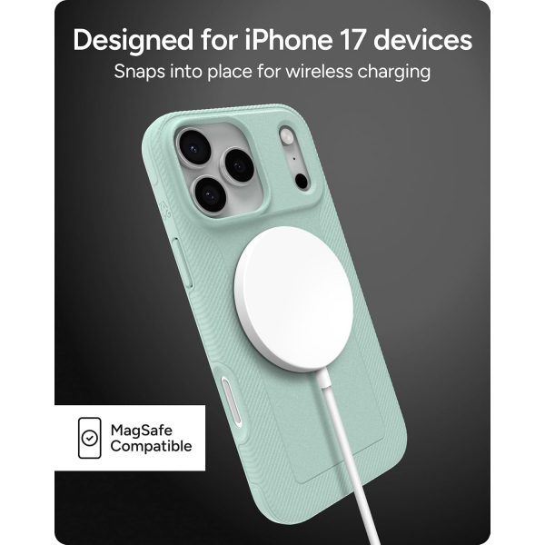 ZAGG Apple iPhone 17 Pro Max Luxe Snap K�l�f-Green Serene Mint