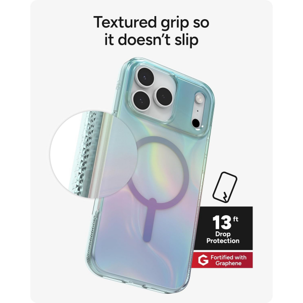 ZAGG Apple iPhone 17 Pro Max Milan Snap K�l�f -Iridescent Bubble