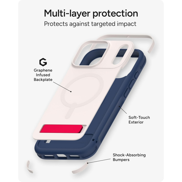 ZAGG Apple iPhone 17 Pro Max Sedona Snap K�l�f-Red Light 