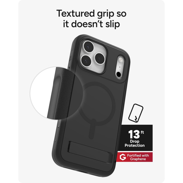 ZAGG Apple iPhone 17 Pro Max Sedona Snap K�l�f-Pitch Black