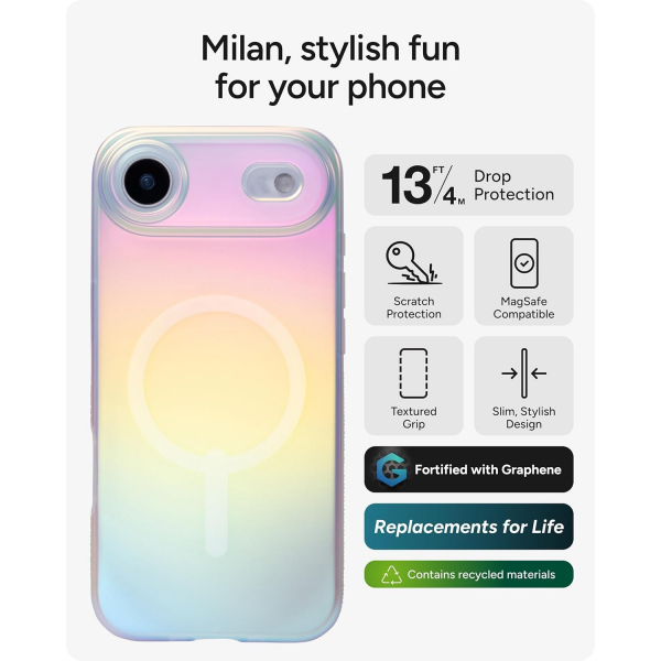 ZAGG Apple iPhone Air Milan Snap Klf -Iridescent