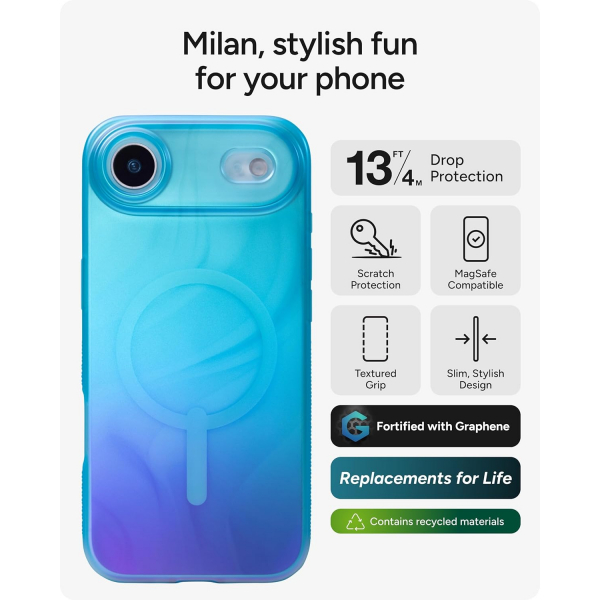 ZAGG Apple iPhone Air Milan Snap Klf -Deep Aurora
