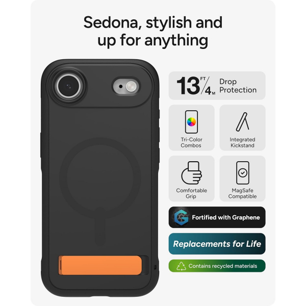 ZAGG Apple iPhone Air Sedona Snap Klf-Flood Black