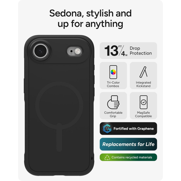 ZAGG Apple iPhone Air Sedona Snap Klf-Flood Black