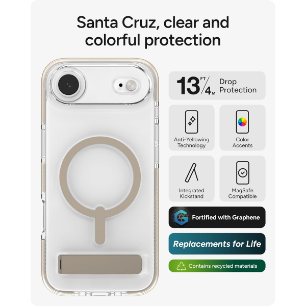 ZAGG Apple iPhone Air Santa Cruz Klf-Titanium