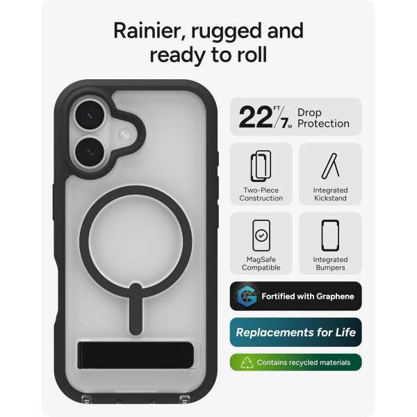 ZAGG Apple iPhone 17 Rainier Klf-Black