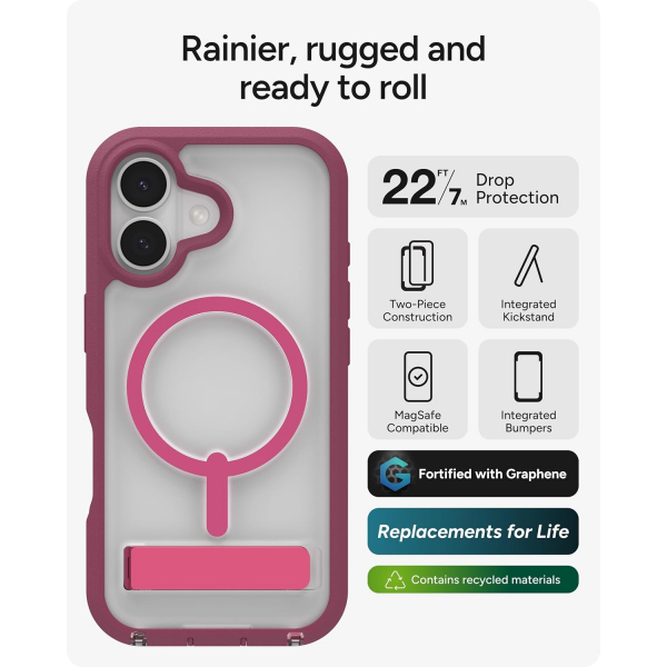 ZAGG Apple iPhone 17 Rainier Klf-Red Black Cherry