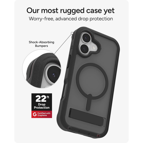 ZAGG Apple iPhone 17 Rainier Klf-Smoke Black