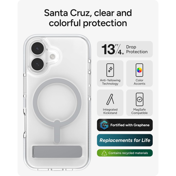 ZAGG Apple iPhone 17 Santa Cruz Klf-Silver