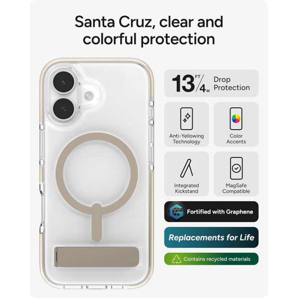 ZAGG Apple iPhone 17 Santa Cruz Klf-Titanium