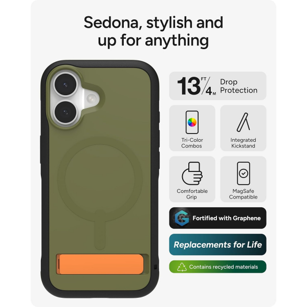 ZAGG Apple iPhone 17 Sedona Snap Klf-Green Sea Kelp