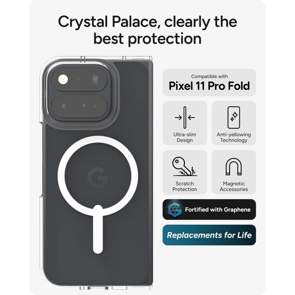 ZAGG Crystal Palace Google Pixel 11 Pro Fold K�l�f