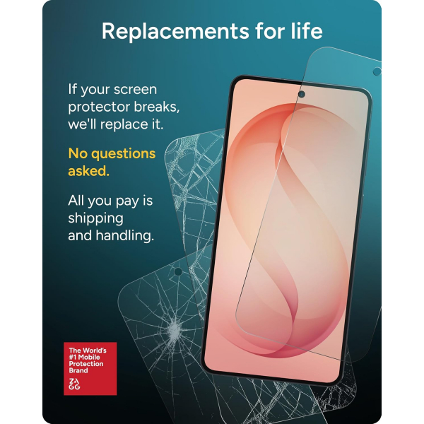 ZAGG Glass XTR5 Galaxy Z Flip 8 Uyumlu Ekran Koruyucu